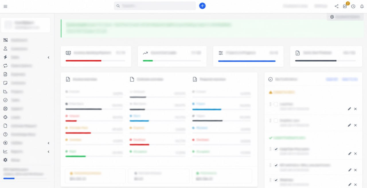Entresys CRM Dashboard